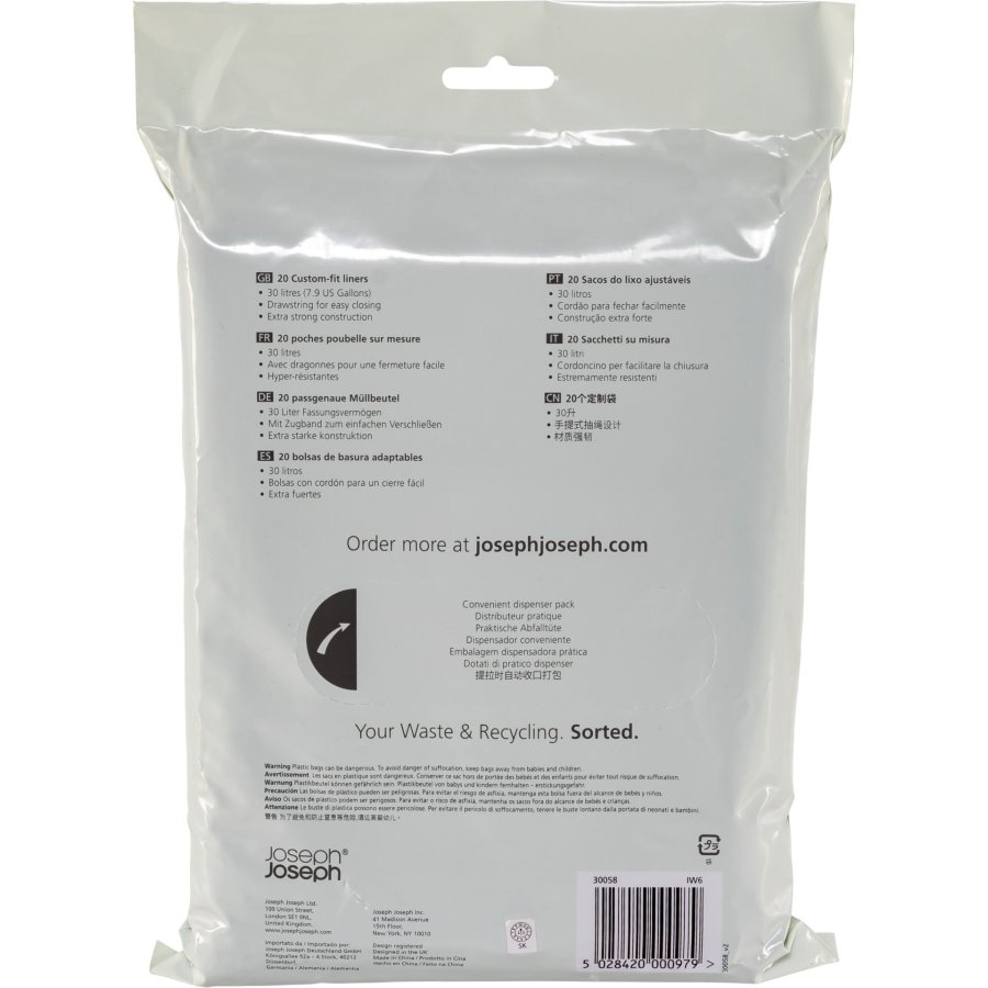 Joseph Joseph Bin Liners 20 pcs. , 30 L Grey #2