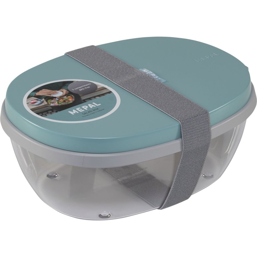 Mepal Salad Box Ellipse - Nordic Green #1