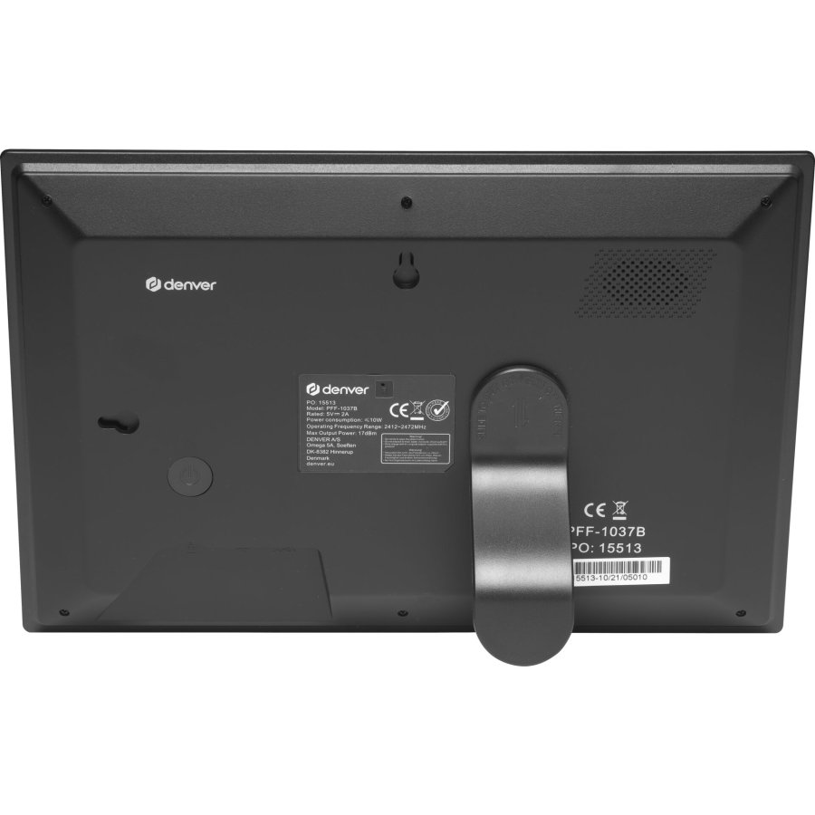Denver PFF-1037B digital fotoramme Sort 25,6 cm (10.1