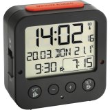 TFA 60.2528.01 Bingo black Digital RC Alarm Clock w. Temper #1