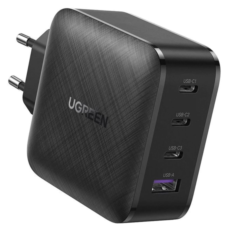 UGREEN USB-A+3xUSB-C 65W  GaN Tech Fast Wall Charger EU Black #1