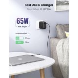 UGREEN USB-A+3xUSB-C 65W  GaN Tech Fast Wall Charger EU Black #4