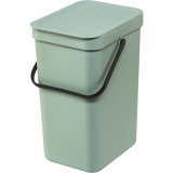 Brabantia Sort & Go Waste Bin 2 x 12 L Dark Grey & Jade Green #2