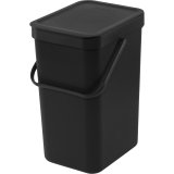 Brabantia Sort & Go Waste Bin 2 x 12 L Dark Grey & Jade Green #4