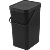 Brabantia Sort & Go Waste Bin 2 x 16 L Dark Grey & Jade Green #4