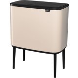 Brabantia Waste Bin Bo Touch Bin 3 x 11 L Soft Beige #2