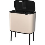 Brabantia Waste Bin Bo Touch Bin 3 x 11 L Soft Beige #3