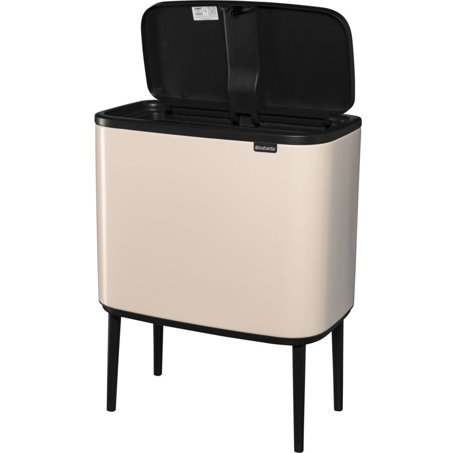 Brabantia Waste Bin Bo Touch Bin 3 x 11 L Soft Beige #3