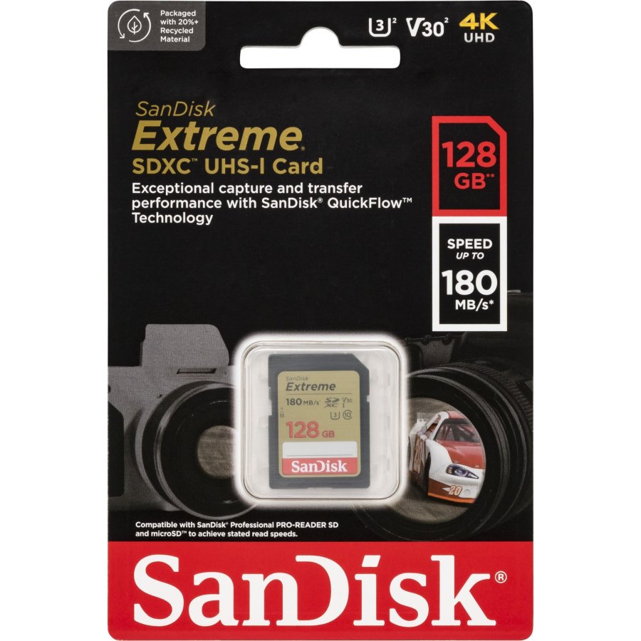 SanDisk Extreme SDXC       128GB UHS-I C10 U3 V30 #1