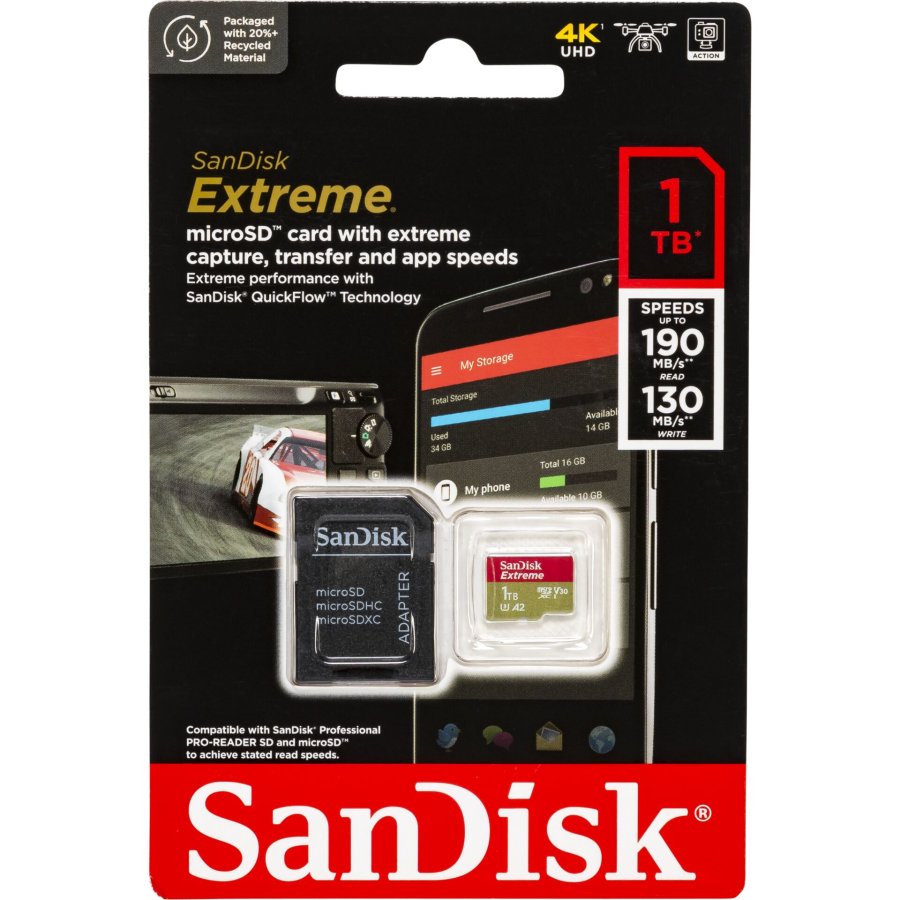 SanDisk microSDXC            1TB Extreme A2 C10 V30 UHS-I U3 #1