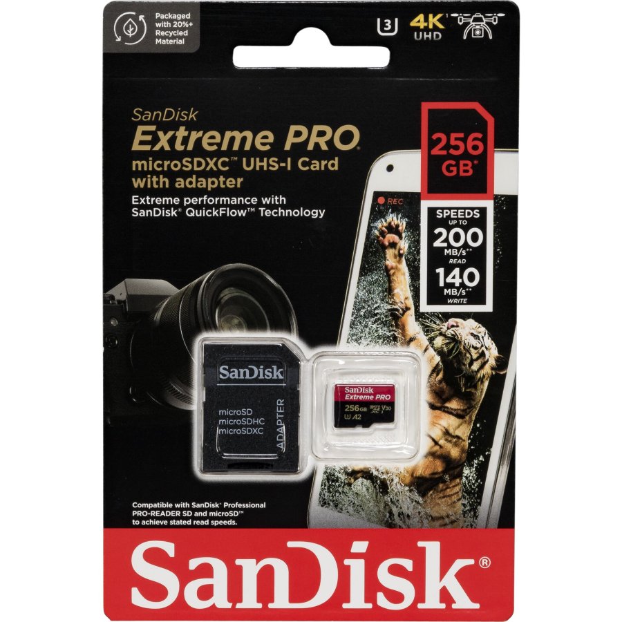 SanDisk microSDXC          256GB Extreme Pro A2 C10 V30 UHS-I U3 #1