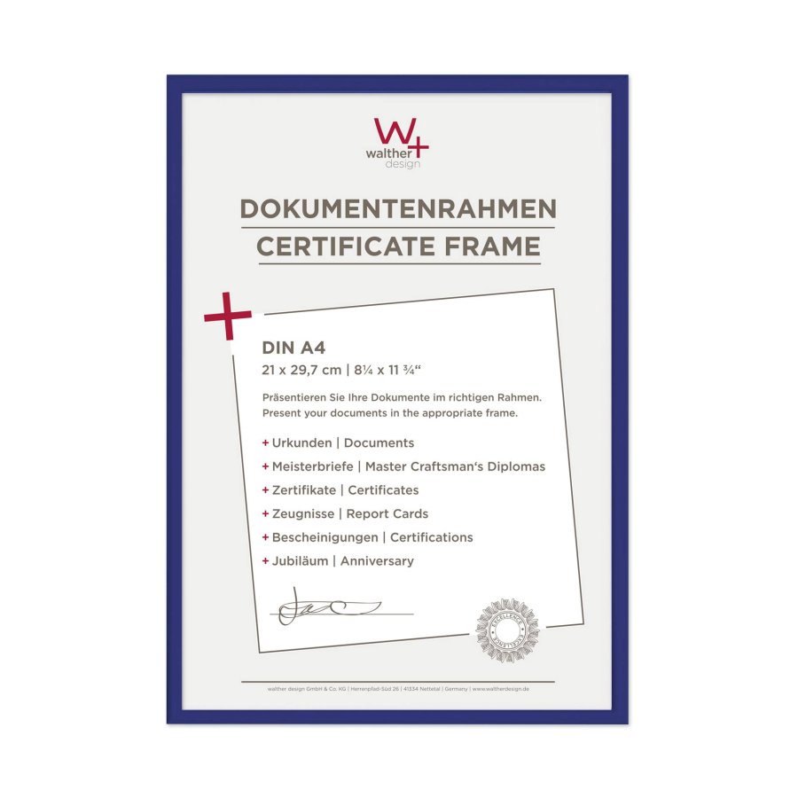 Walther New Lifestyle    21x29,7 Resin blue DIN A4 KV130L #4
