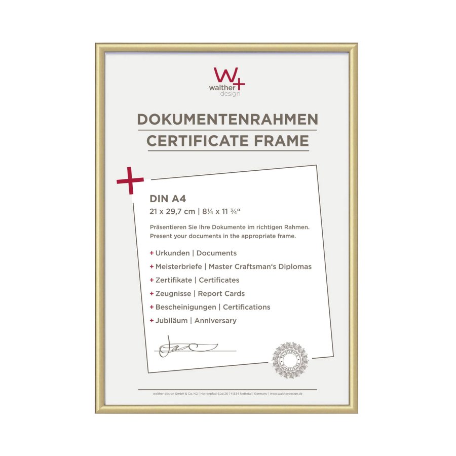 Walther New Lifestyle    21x29,7 Resin gold DIN A4 KV130G #4