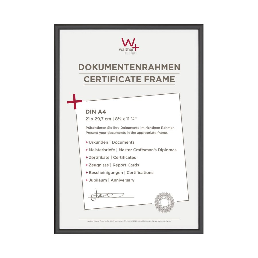 Walther New Lifestyle    21x29,7 Resin black DIN A4 KV130B #4