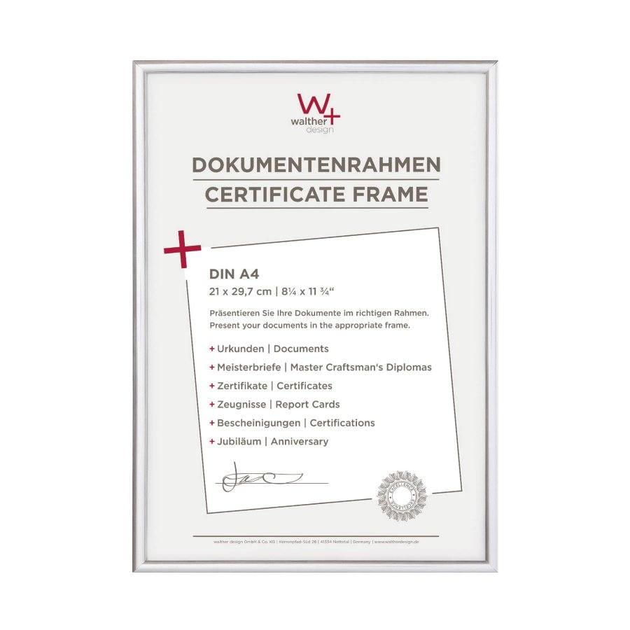 Walther New Lifestyle    21x29,7 Resin silver DIN A4 KV130S #4