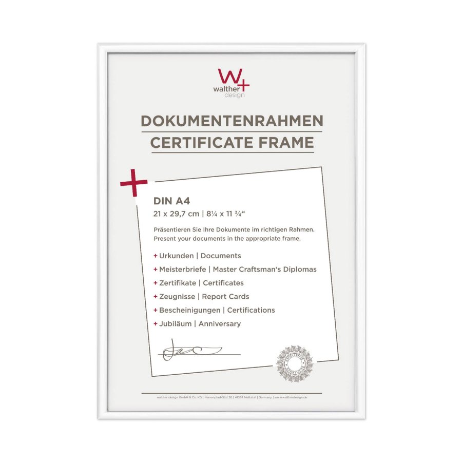 Walther New Lifestyle    21x29,7 Resin white DIN A4 KV130W #4