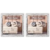 2x1 ZEP Nelson6 weiß/braun 15x15 Holz Bilderrahmen         V21156 #1