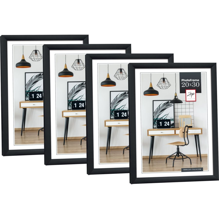 4x1 ZEP New Easy black     20x25 Kunststoff  Rahmen          KB12 #2