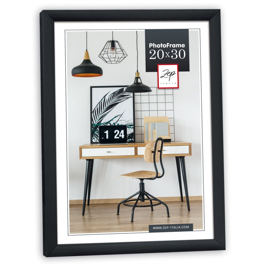 4x1 ZEP New Easy black     20x25 Kunststoff  Rahmen          KB12 #3