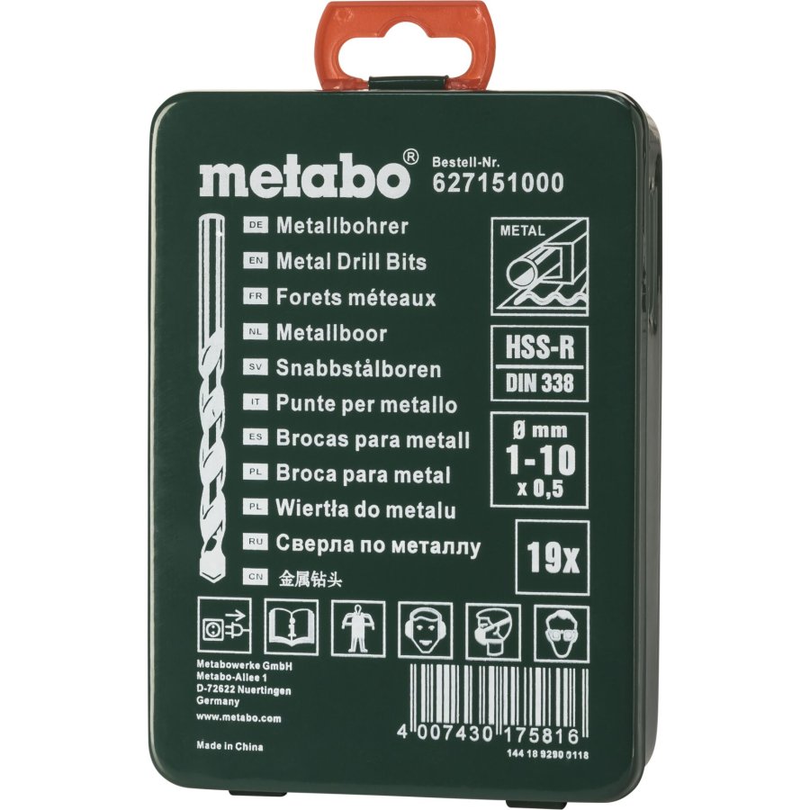 Metabo HSS-R Drill Cassette SP, 19-piece #2
