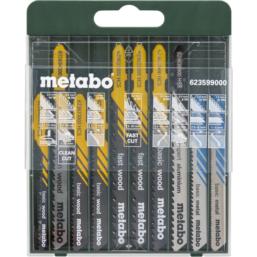 Metabo Jigsaw Blade Assortment 10-piece #1