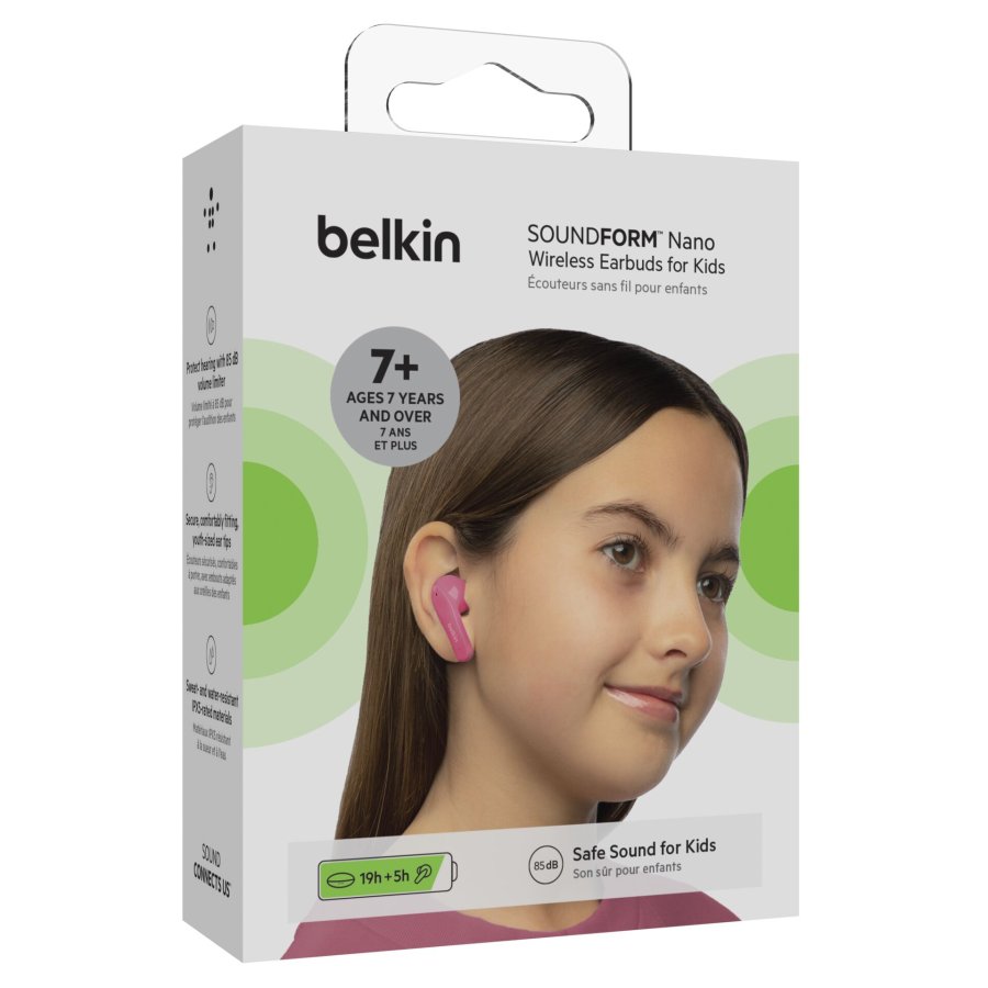 Belkin Soundform Nano Wireless Kids In-Ear pink    PAC003btPK #7