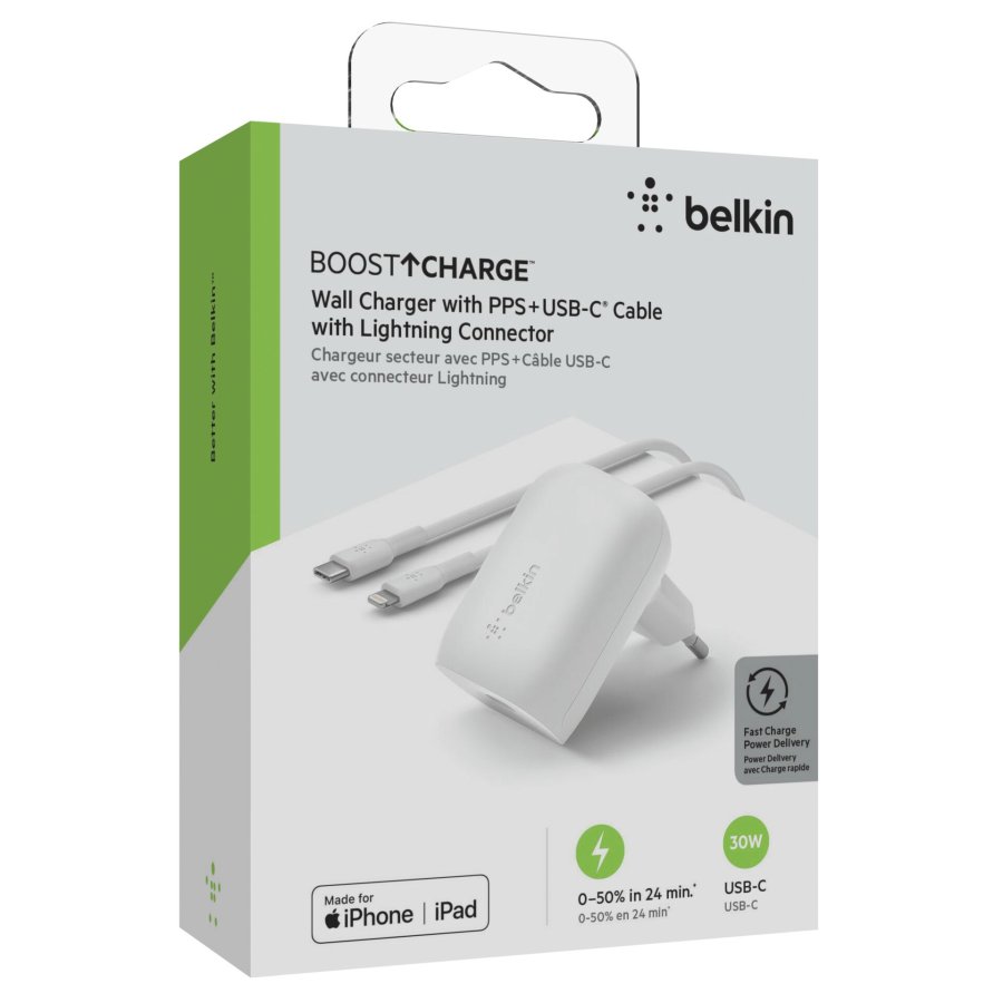 Belkin Boost Charge USB-C 30W PD PPS 1m Lightn.Cab.CA005vf1MWH-B5 #6