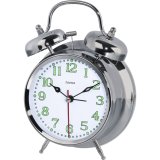 Hama Alarm Clock Nostalgy, silver fluorescent        186326 #1
