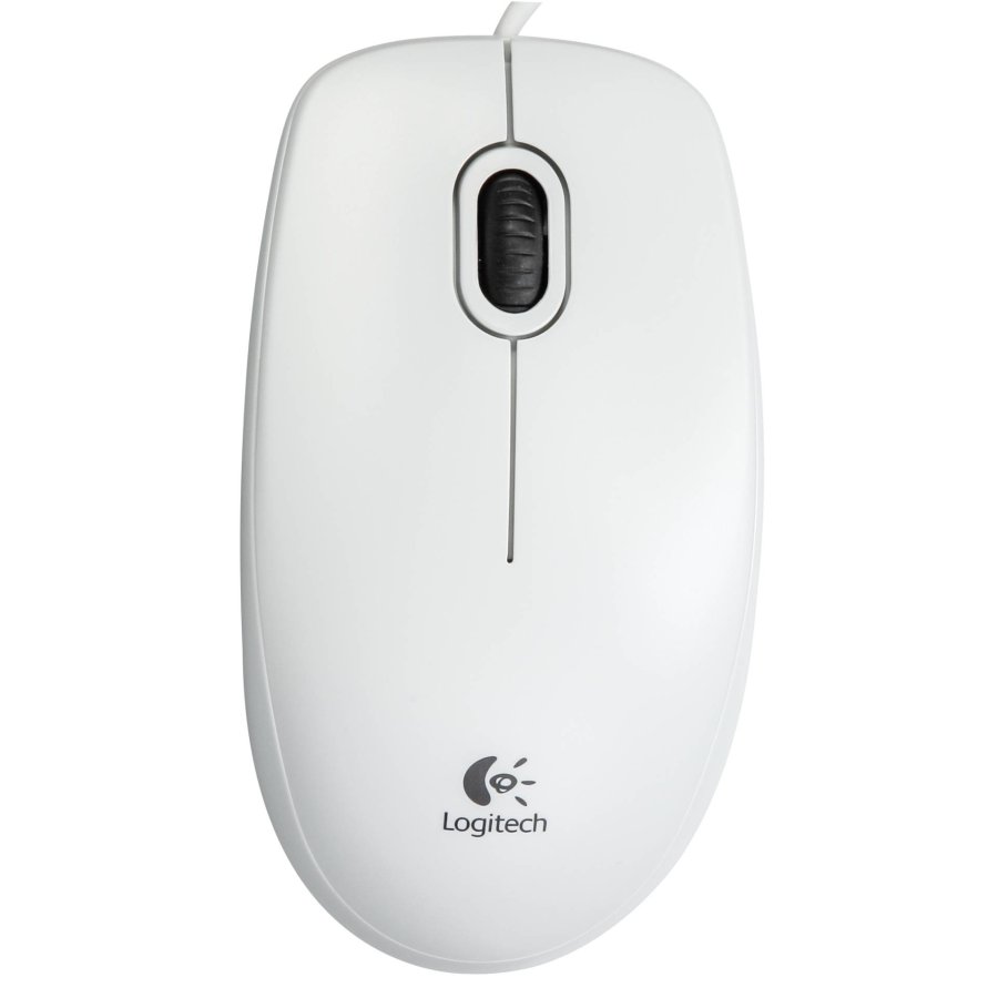 Logitech B100 Optical USB Mouse white OEM #1