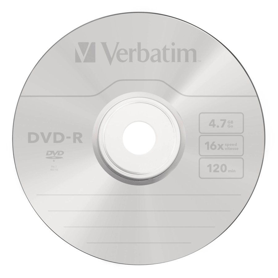 1x100 Verbatim DVD-R 4,7GB 16x Speed, matt silver #2