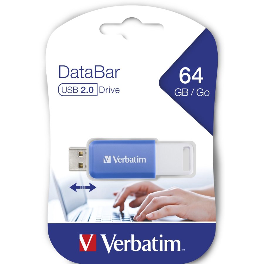 Verbatim DataBar USB 2.0    64GB Blue #4