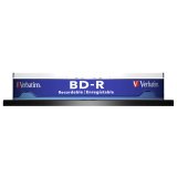 1x10 Verbatim BD-R Blu-Ray 25GB 6x Speed, white blue Cakebox #2