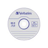 1x10 Verbatim BD-R Blu-Ray 25GB 6x Speed, white blue Cakebox #3