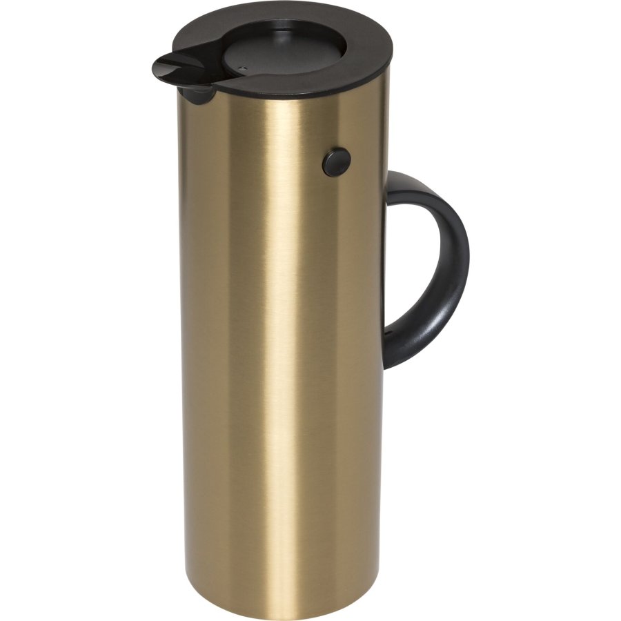 Stelton EM 77 thermal jug 1l brushed brass #1