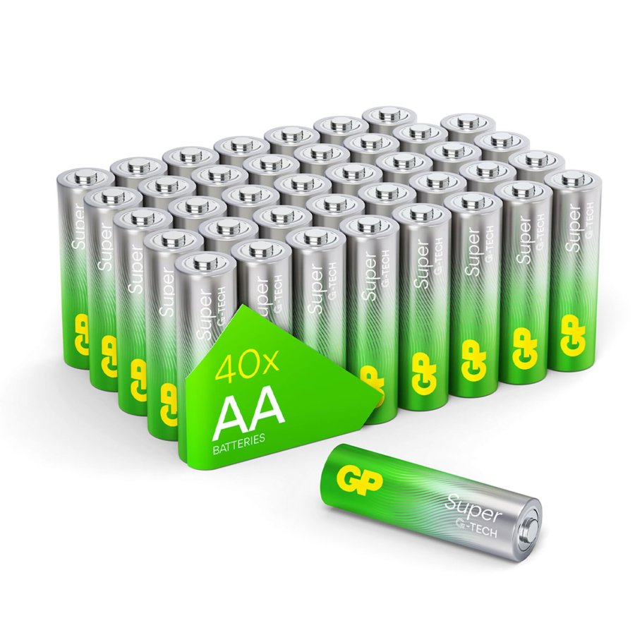 1x40 GP Super Alkaline AA Mignon Batteries Blister 030E15AS40-2 #1
