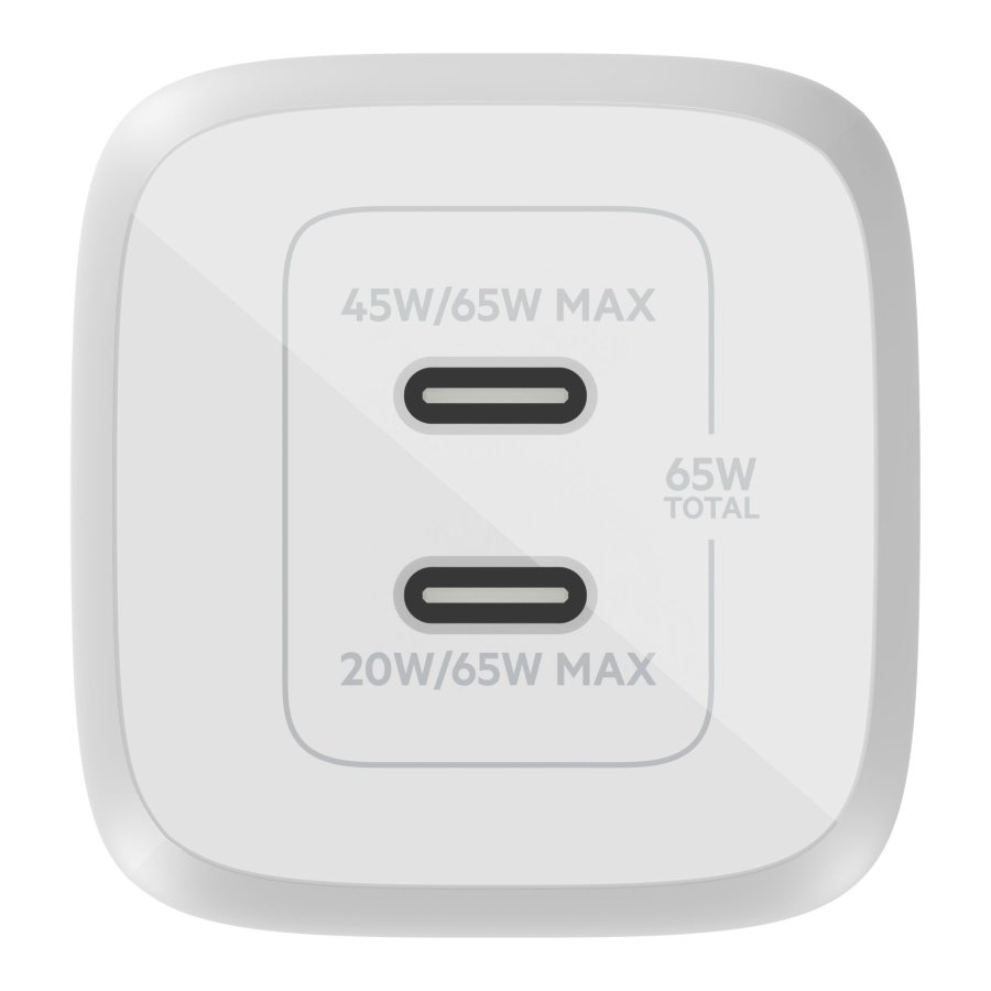 Belkin BOOST Charger 2xUSB-C 65W Charg.PD 3.0 PPS wt. WCH013vfWH #4