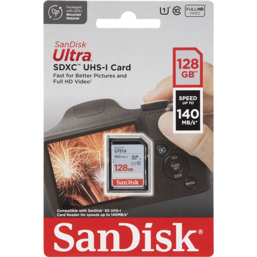 SanDisk Ultra SDXC UHS-I   128GB 140MB/s       SDSDUNB-128G-GN6IN #1