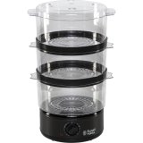 Russell Hobbs 26530-56 dampkoger 3 kurv(e) Fritstende 400 W Sort, Gennemsigtig #1