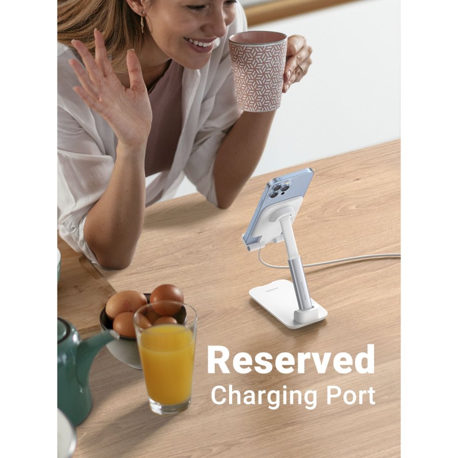 UGREEN Foldable Multi-Angle Phone Desktop Stand Silver #5