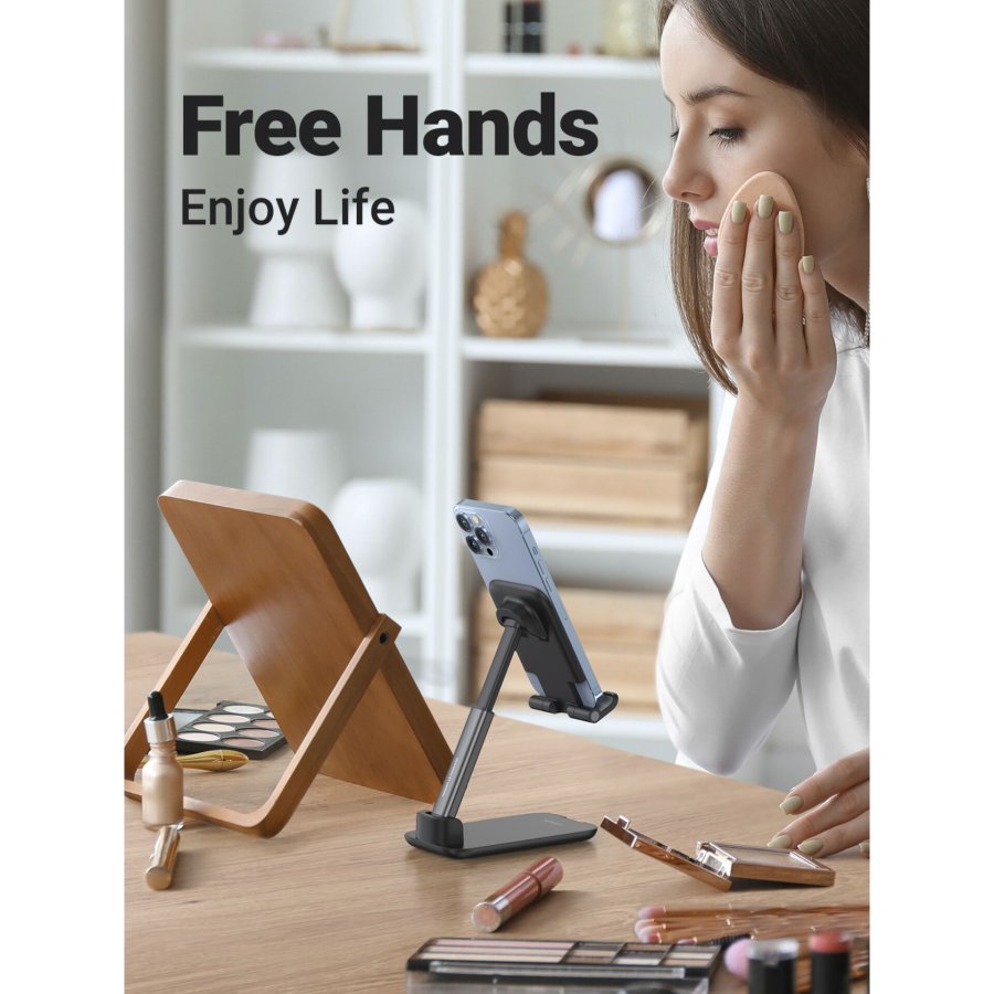 UGREEN Foldable Multi-Angle Phone Desktop Stand Black #4