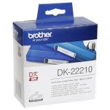 Papir I baner til printere Brother DK22210 29 x 30,48 mm Hvid Sort 80 g/m (1 enheder) #1
