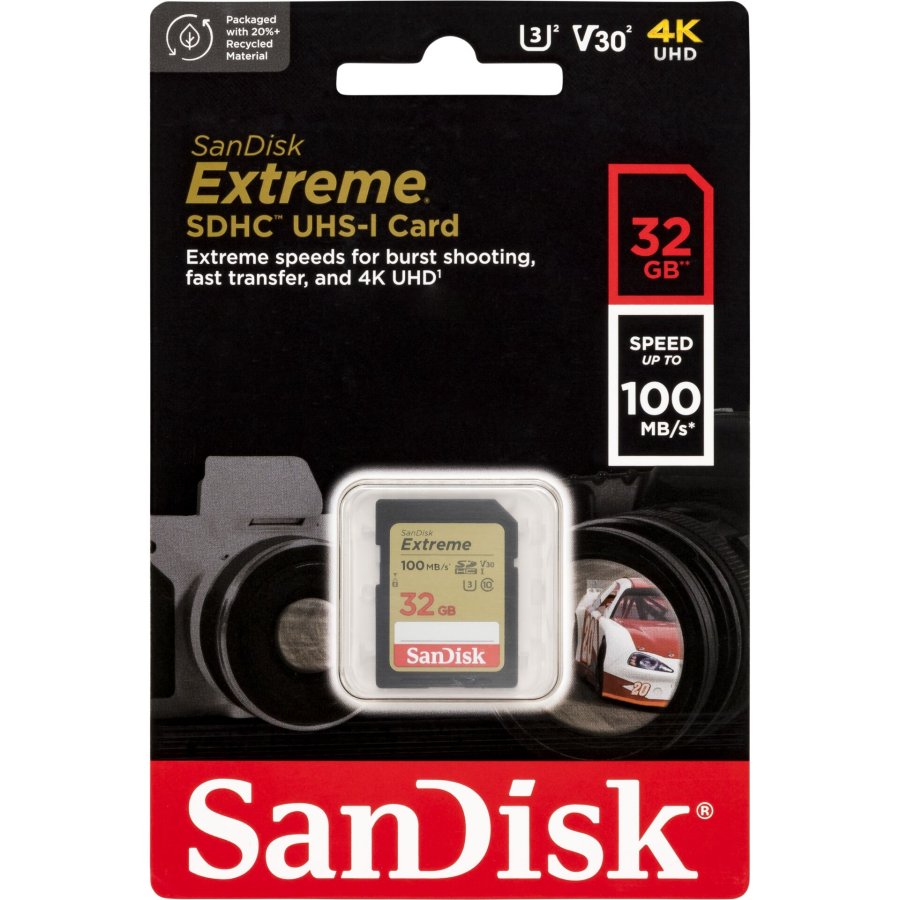 SanDisk Extreme SDHC        32GB UHS-I C10 U3 V30 #1