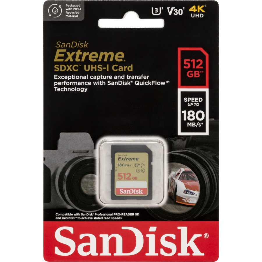 SanDisk Extreme SDXC       512GB UHS-I C10 U3 V30 #1