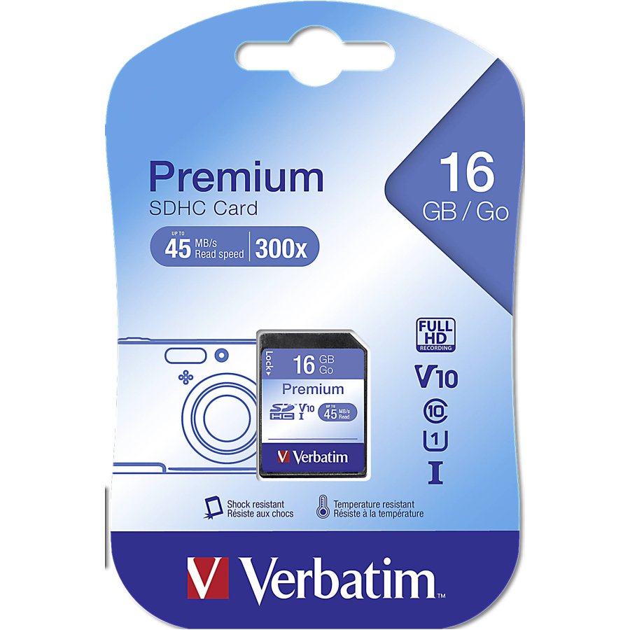 Verbatim SDHC Card 16GB Class 10 #1
