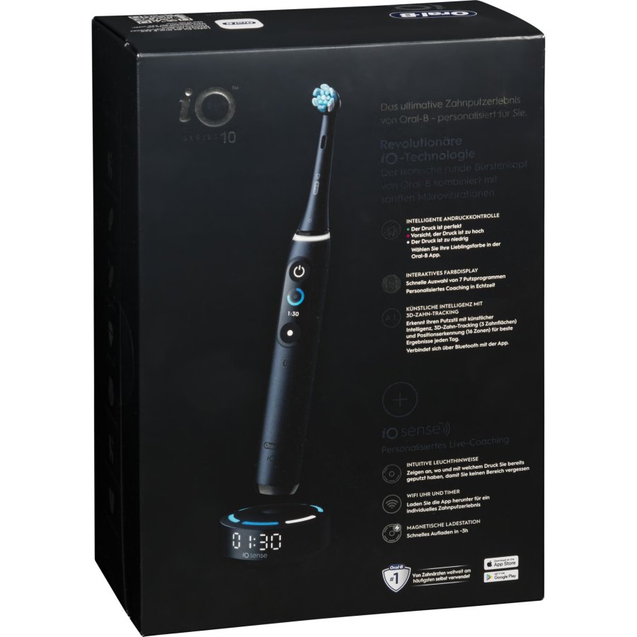 ORAL-B iO Series 10 Cosmic Black elektrisk tandbrste + iO Sense-oplader Sort #2
