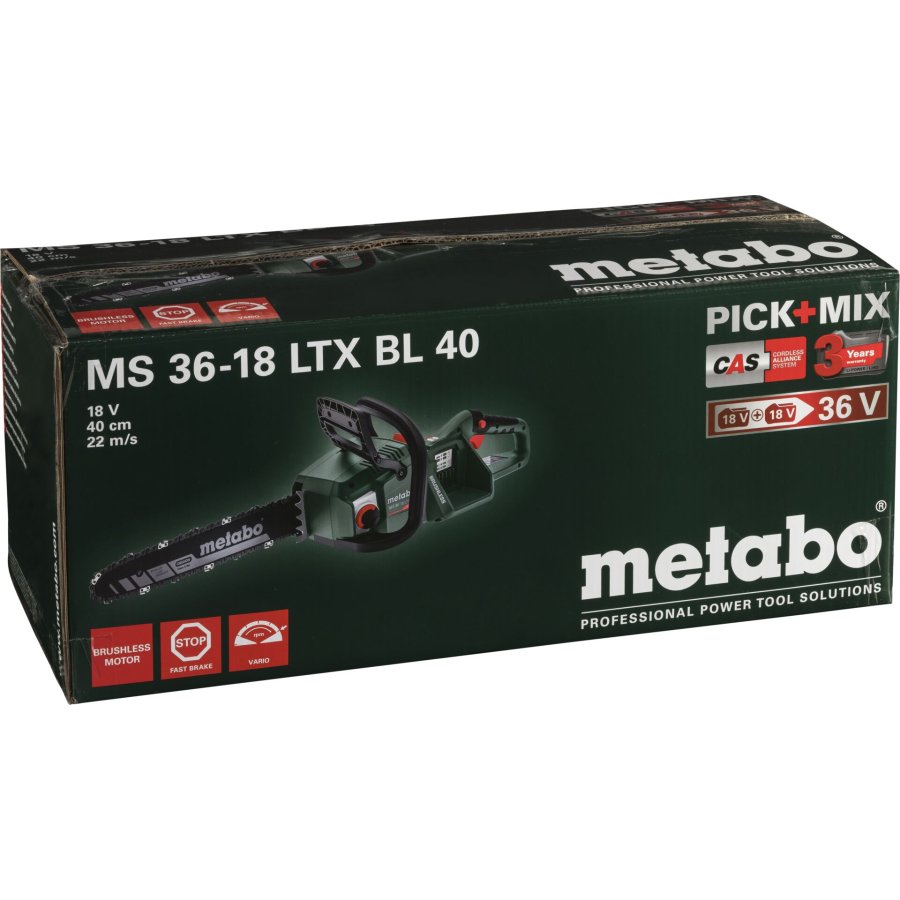 Metabo MS 36-18 LTX BL 40 cordless chainsaw #3