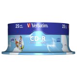 1x25 Verbatim CD-R 80 / 700MB 52x Speed, Data Life plus print. #2