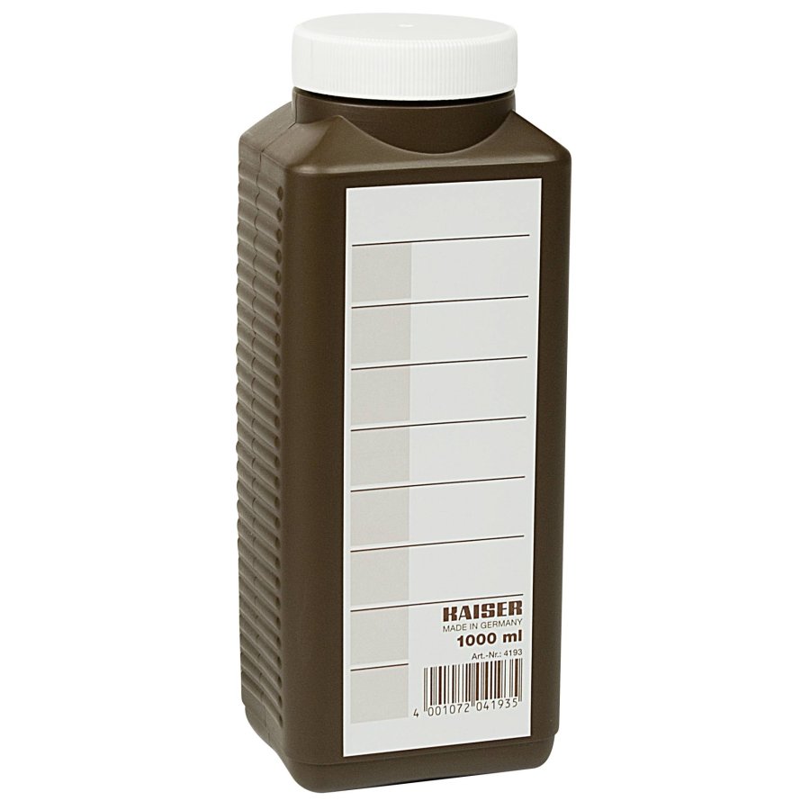 Kaiser Chemical Storage Bottle 1000ml, brown    4193 #1
