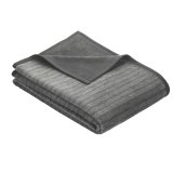 Ibena Jacquard Blanket Fano anthracite 800, 150x200 #1