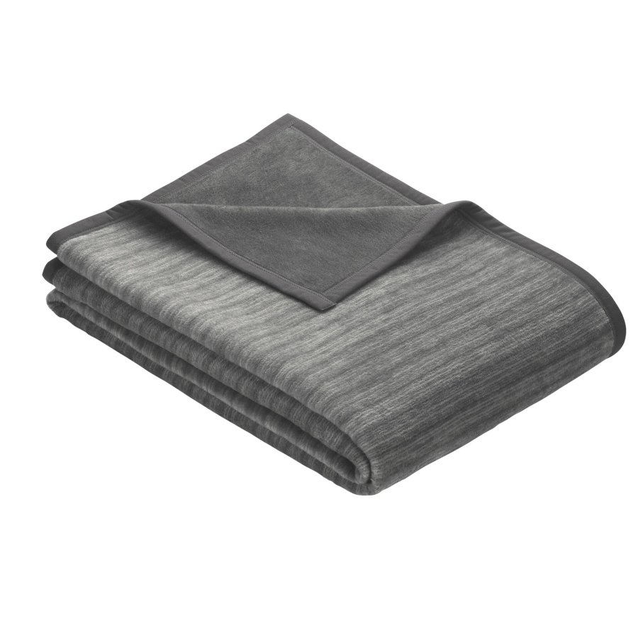 Ibena Jacquard Blanket Fano anthracite 800, 150x200 #1